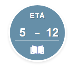 Indicazione dell'età per il quale il libro è rivolto, 5-12 anni