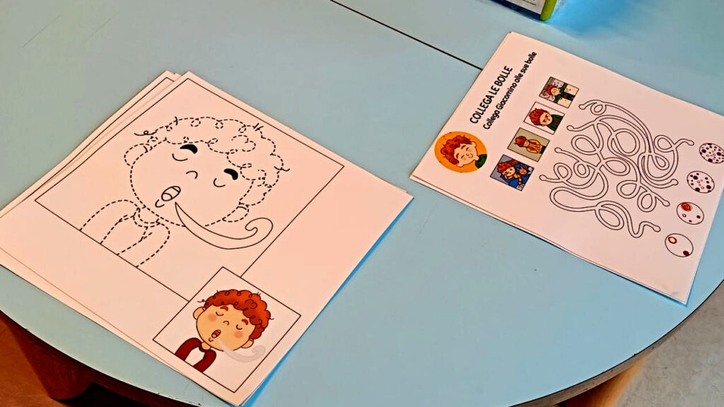 Attività ludiche ricreative a tema Giiacomino Bollicino