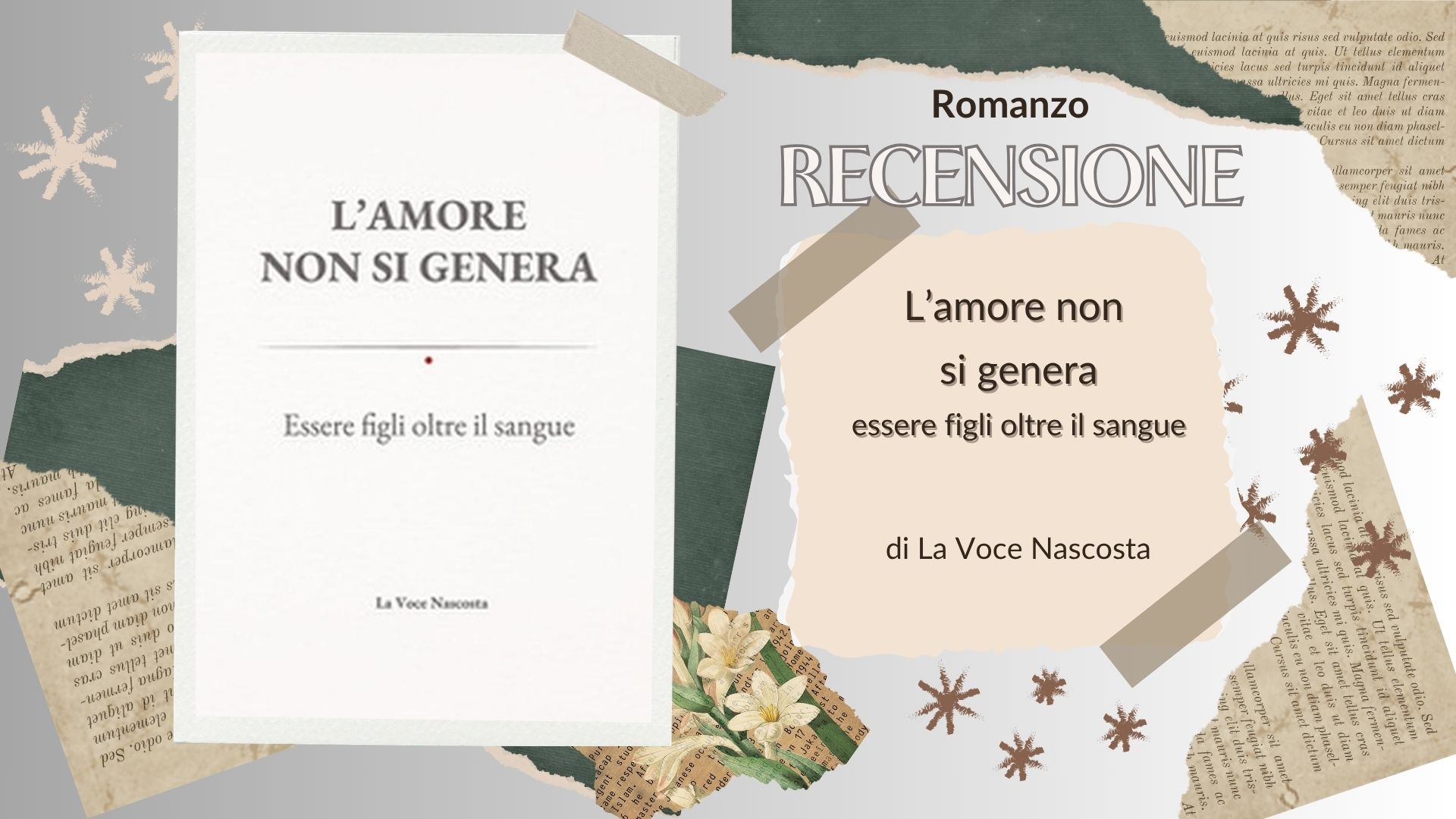 Copertina del libro L'amore non si genera